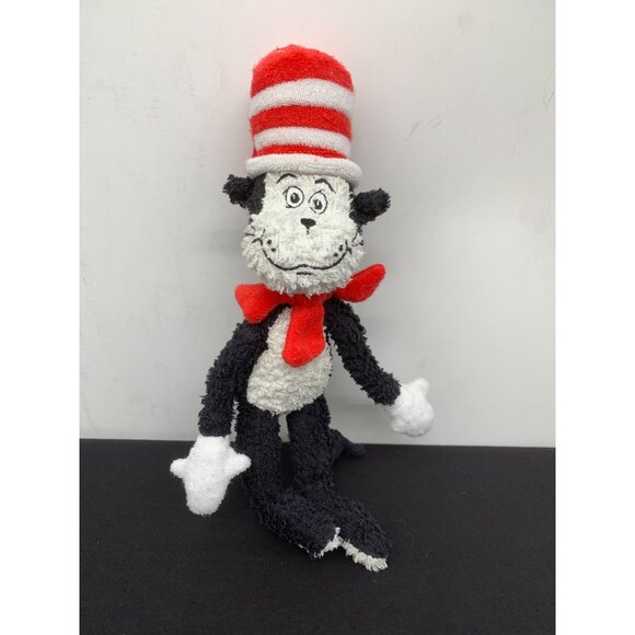 Cat in the Hat 2003 Official Movie Merch 12" Black White Cat Red Hat Scarf - Picture 1 of 7